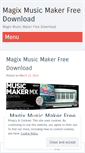 Mobile Screenshot of magixmusicmakerfreedownload.wordpress.com