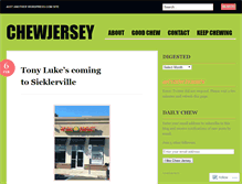 Tablet Screenshot of chewjersey.wordpress.com