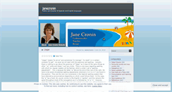 Desktop Screenshot of janecronin.wordpress.com