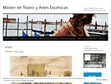 Tablet Screenshot of masterartesescenicas.wordpress.com