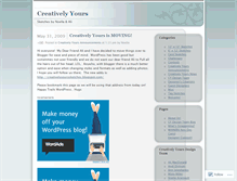 Tablet Screenshot of creativelyyours.wordpress.com