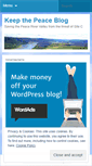Mobile Screenshot of keepingthepeace.wordpress.com