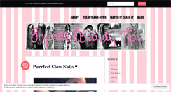 Desktop Screenshot of infinitebeautytips.wordpress.com