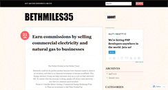 Desktop Screenshot of bethmiles35.wordpress.com