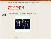 Tablet Screenshot of gmart424.wordpress.com