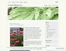 Tablet Screenshot of gardenmedicine.wordpress.com