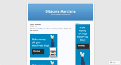 Desktop Screenshot of bitacoramarciana.wordpress.com