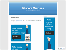 Tablet Screenshot of bitacoramarciana.wordpress.com