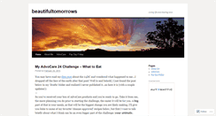 Desktop Screenshot of beautifultomorrows.wordpress.com