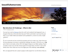Tablet Screenshot of beautifultomorrows.wordpress.com