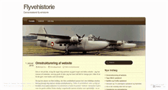 Desktop Screenshot of flyvehistorie.wordpress.com