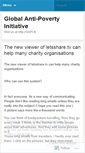 Mobile Screenshot of globalantipoverty.wordpress.com