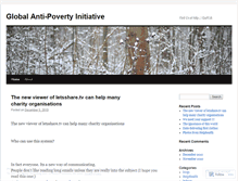 Tablet Screenshot of globalantipoverty.wordpress.com