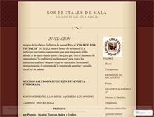 Tablet Screenshot of losfrutales.wordpress.com