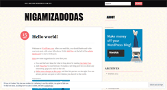 Desktop Screenshot of nigamizadodas.wordpress.com