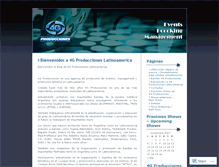 Tablet Screenshot of 4gproducciones.wordpress.com