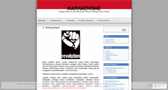 Desktop Screenshot of marhaenisme.wordpress.com