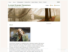 Tablet Screenshot of lauriethompson.wordpress.com