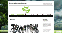 Desktop Screenshot of growingcommunications.wordpress.com