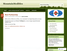 Tablet Screenshot of mountainmedibles.wordpress.com