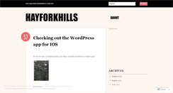 Desktop Screenshot of hayforkhills.wordpress.com