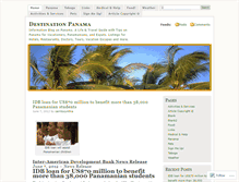 Tablet Screenshot of destinationpanama.wordpress.com