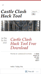 Mobile Screenshot of castleclashhacktoolfree.wordpress.com