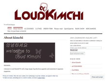 Tablet Screenshot of loudkimchi.wordpress.com