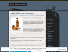 Tablet Screenshot of niftyglamspace.wordpress.com