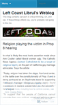 Mobile Screenshot of leftcoastlibrul.wordpress.com