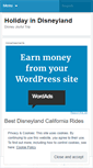 Mobile Screenshot of disneywhileago.wordpress.com