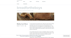 Desktop Screenshot of breadfortheboys.wordpress.com
