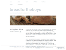 Tablet Screenshot of breadfortheboys.wordpress.com