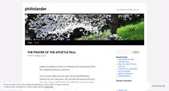 Desktop Screenshot of philinlander.wordpress.com