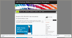 Desktop Screenshot of mediaandentertainmentobservatory.wordpress.com