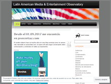 Tablet Screenshot of mediaandentertainmentobservatory.wordpress.com