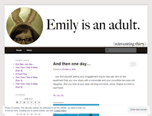 Tablet Screenshot of emilytheadult.wordpress.com