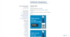 Desktop Screenshot of celebrityvocabulary.wordpress.com