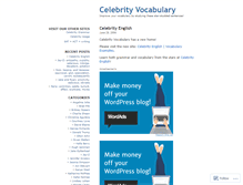 Tablet Screenshot of celebrityvocabulary.wordpress.com