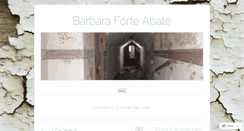 Desktop Screenshot of barbaraforteabate.wordpress.com