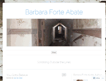 Tablet Screenshot of barbaraforteabate.wordpress.com