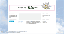 Desktop Screenshot of modestbloom.wordpress.com