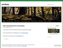 Tablet Screenshot of pindeep.wordpress.com