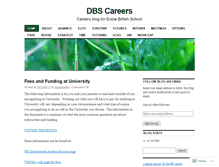 Tablet Screenshot of dbscareers.wordpress.com