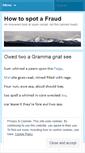 Mobile Screenshot of howtospotafraud.wordpress.com