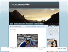 Tablet Screenshot of doraandrew.wordpress.com
