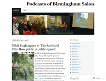 Tablet Screenshot of birminghamsalon.wordpress.com