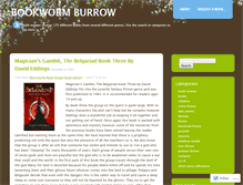 Tablet Screenshot of bookwormburrow.wordpress.com