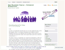 Tablet Screenshot of internetmasterycircle.wordpress.com