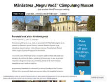 Tablet Screenshot of manastireanegruvoda.wordpress.com